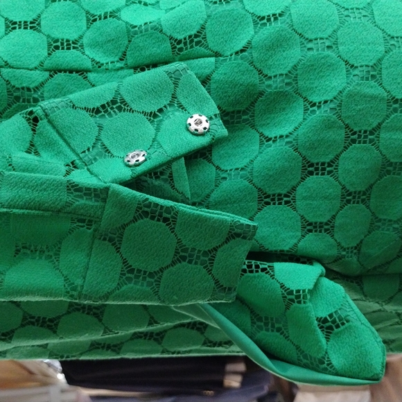 Adrianna Papell, 3/4 sleeves , green dress,M. - Picture 4 of 14